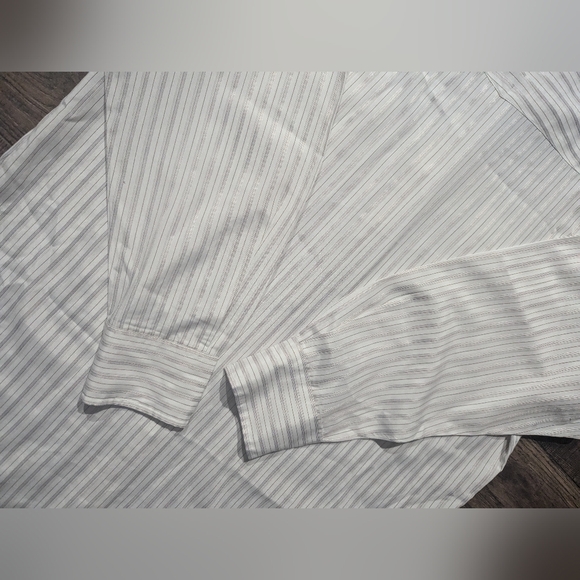 Roper Shirt Mens XXL Regular White Western Button Up Pearl Snap Striped Print - Picture 14 of 14